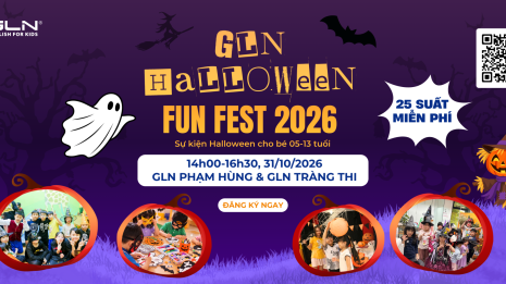 Chơi Halloween 2026 Hà Nội: GLN Halloween Fun Fest – Lễ hội Halloween cho bé 5–13 tuổi