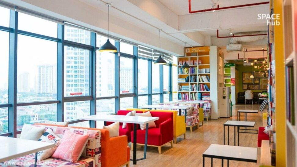 Góc học tập tại GBook Coffee